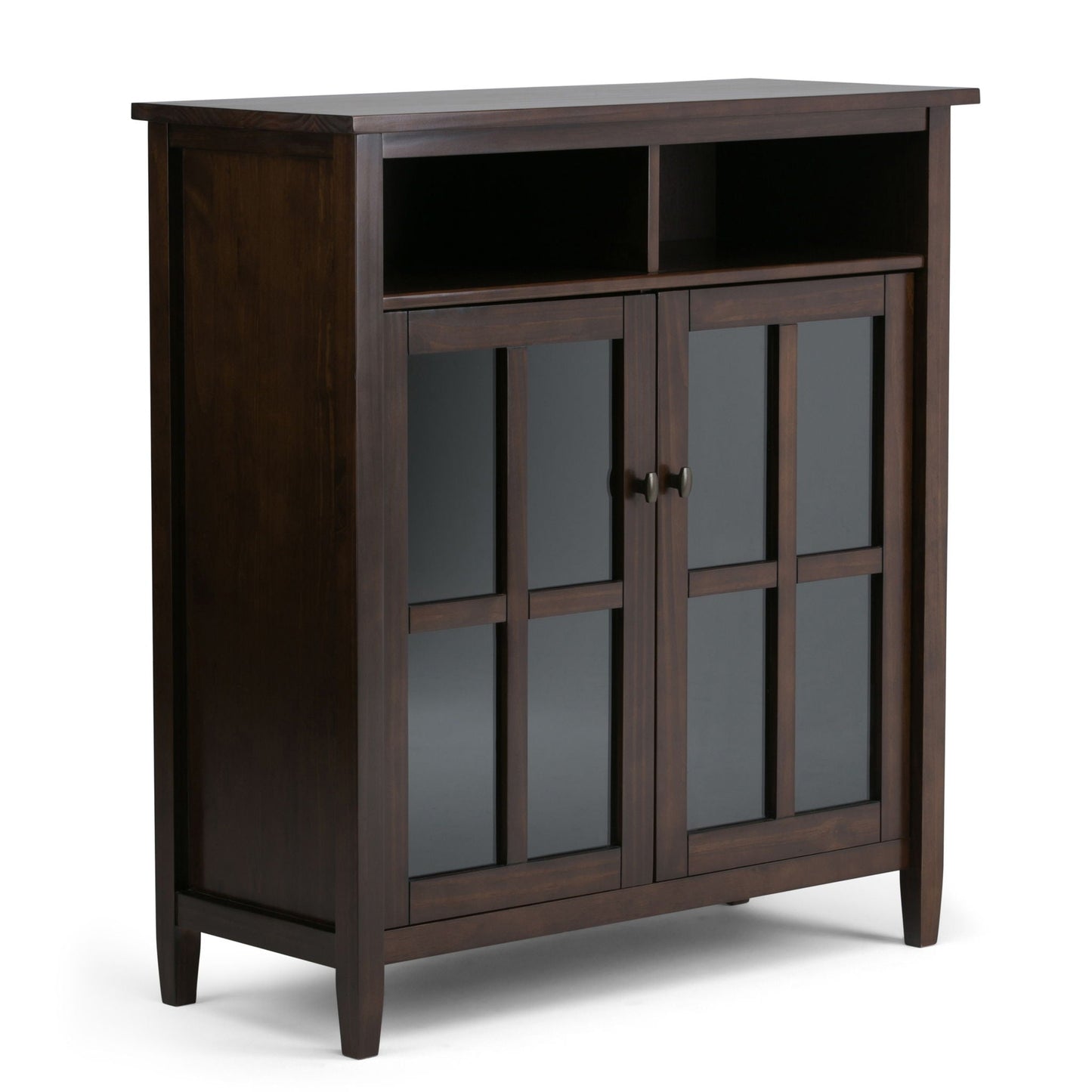 Warm Shaker - Handcrafted Medium Storage Media Cabinet Simpli-Home