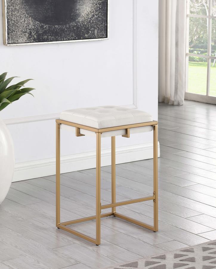 Nadia - Upholstered Backless Stool (Set of 2) CoasterEveryday