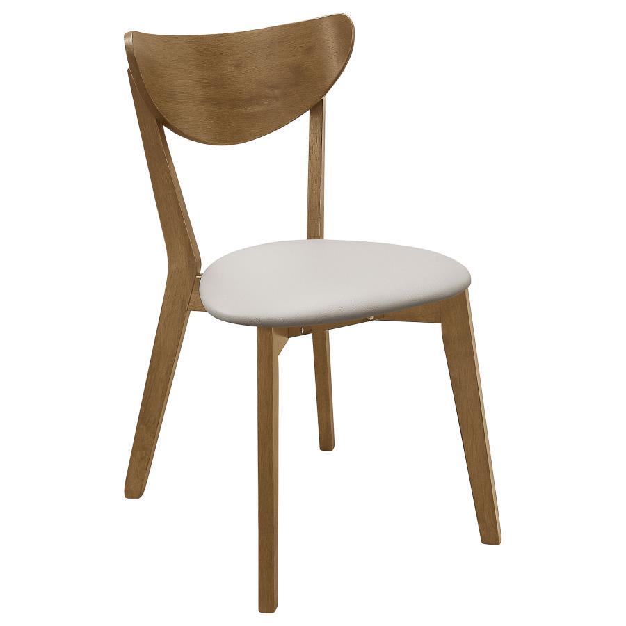 Kersey - Curved Wood Dining Side Chair (Set of 2) - Chestnut CoasterEveryday