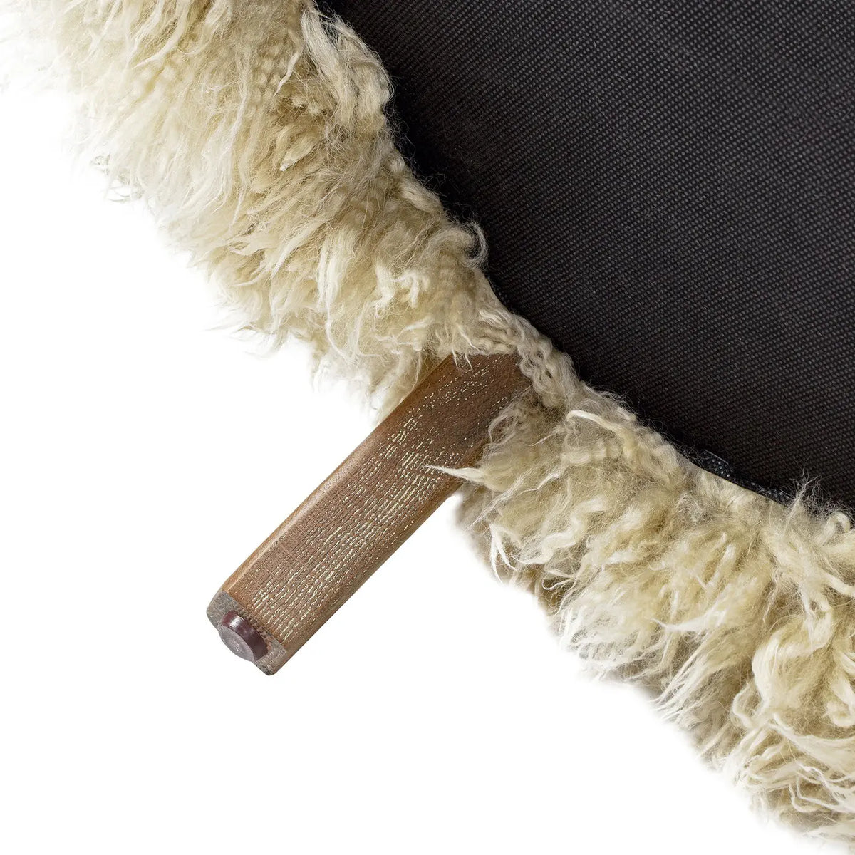 Enchante - New Zealand Sheepskin Accent Arm Chair - Taupe / Natural Jennifer Taylor Home