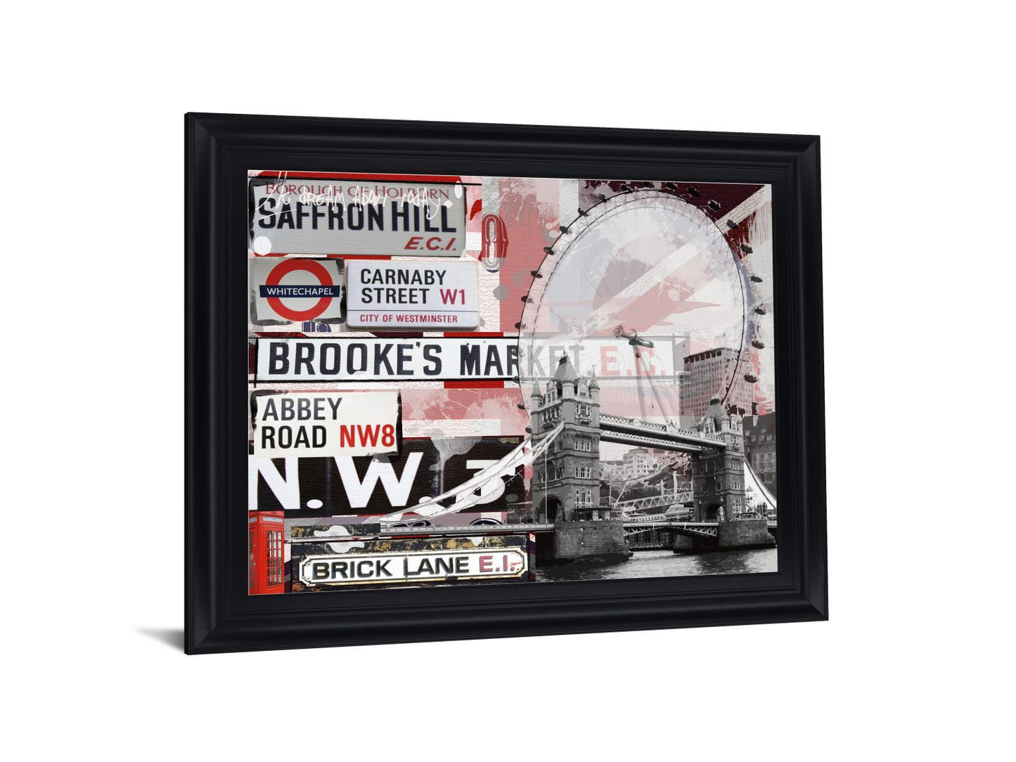 London Fusion - 28" x 34" Framed Wall Art Classy Art
