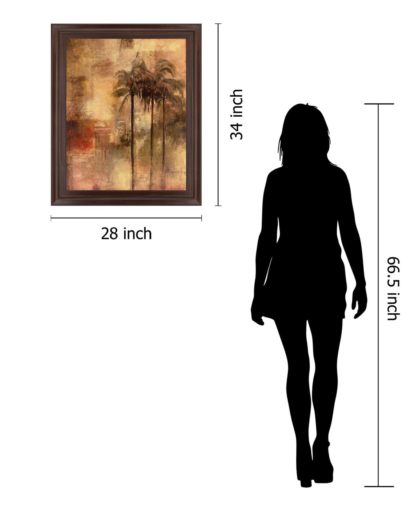 Amber Tropics - 28" x 34" Framed Wall Art Classy Art