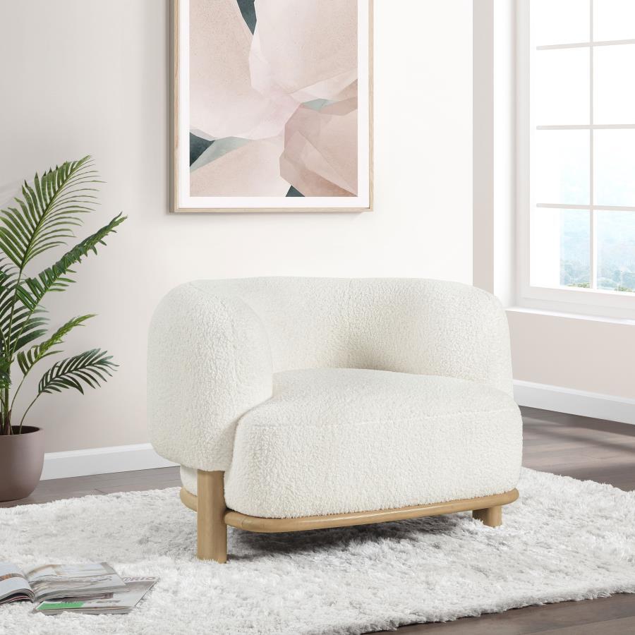 Lawler - Upholstered Barrel Back Accent Chair CoasterEveryday