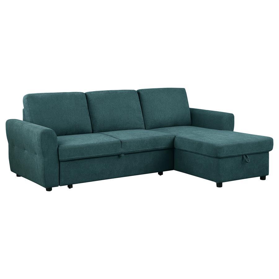 Samantha - Upholstered Storage Sleeper Sectional Sofa Coaster Fine Furniture