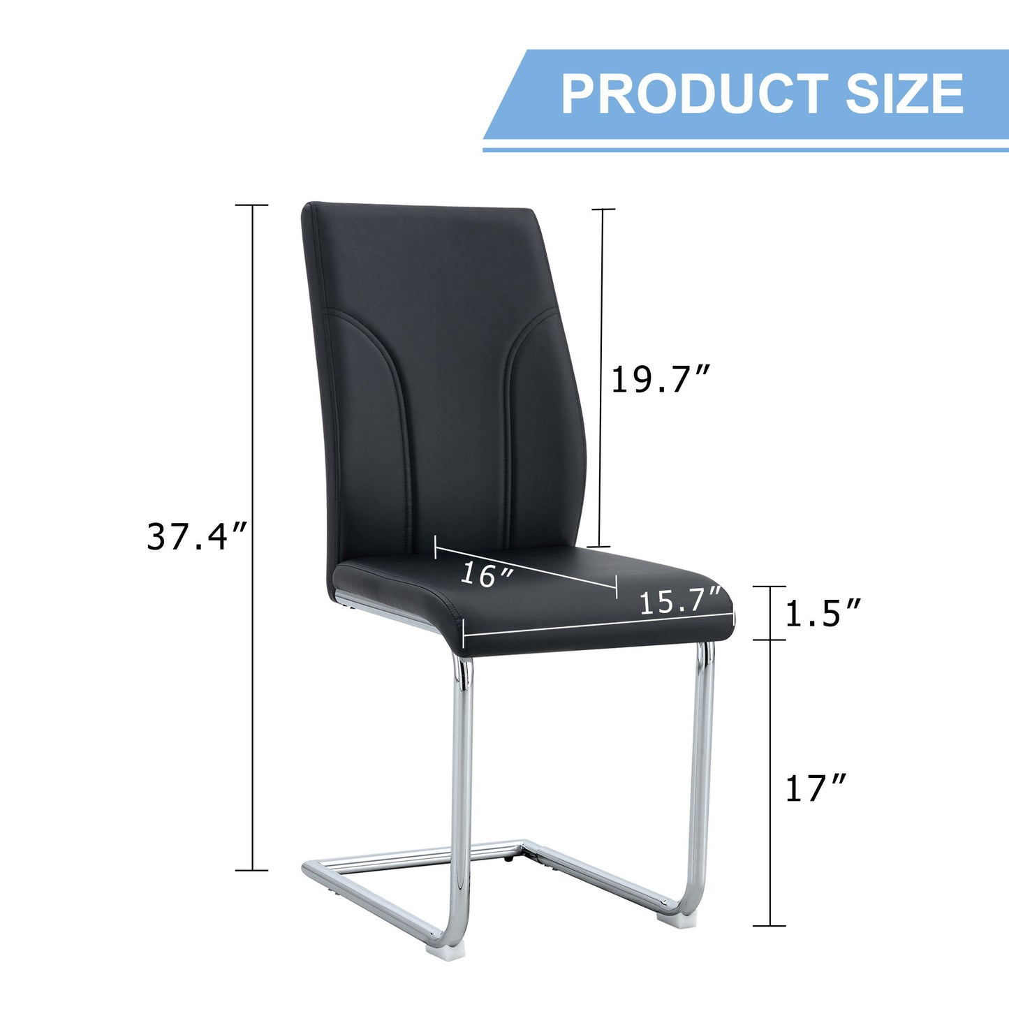 Modern Dining Chairs With High Backrest And Sturdy Legs Home Essentials