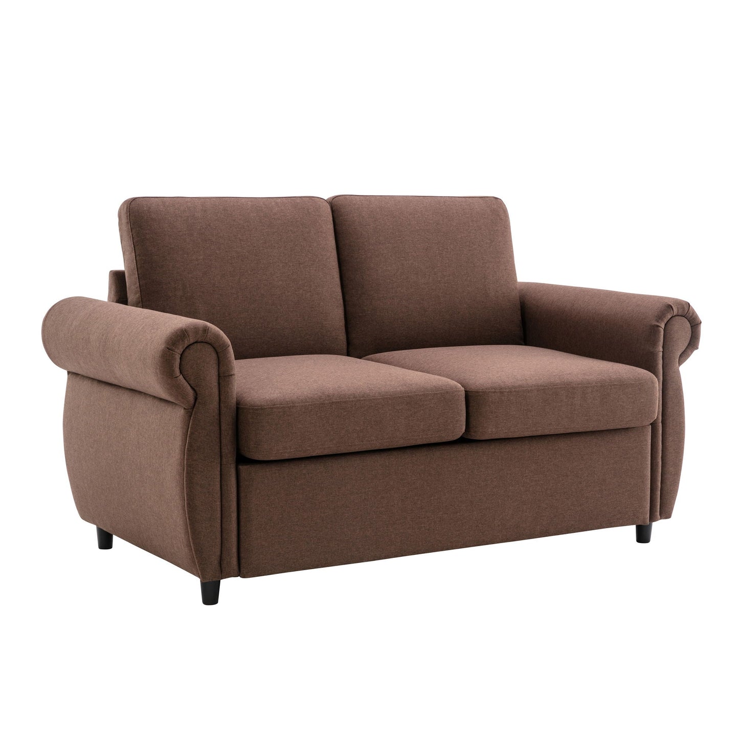 Pull Out Sofa Bed Loveseat Sleeper With Twin Size Memory Mattress With Two USB Ports For Living Room Spaces Hearth and Haven
