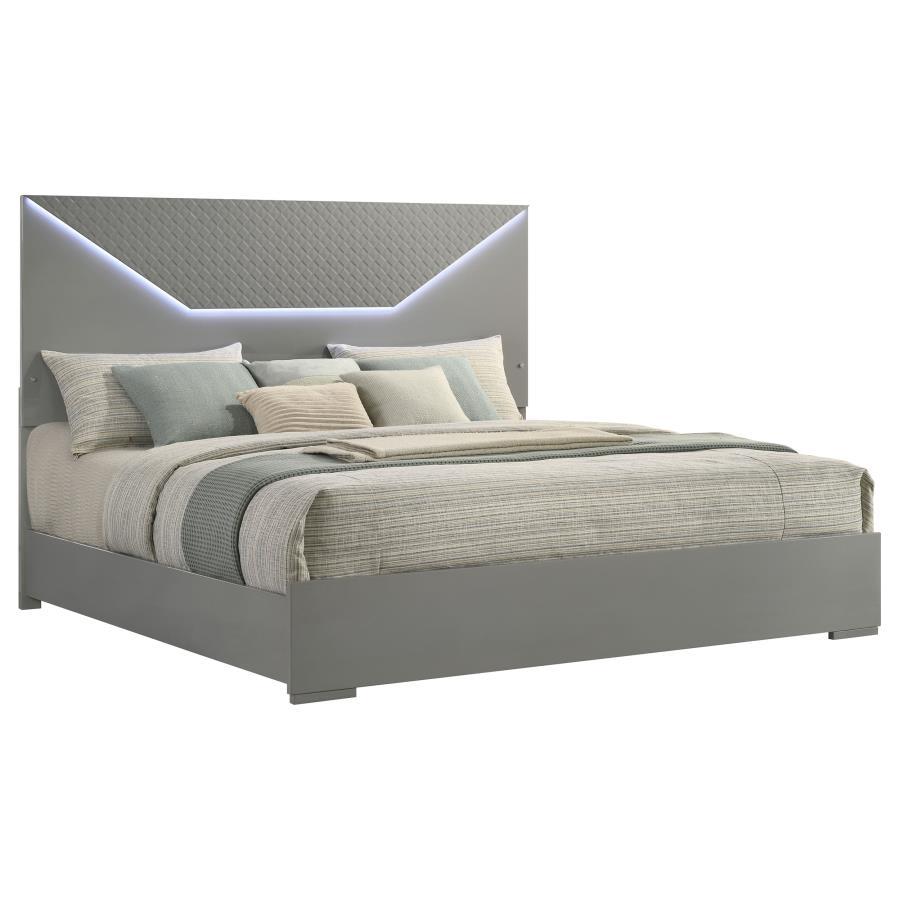 Ives - Panel Bed LED Headboard Coaster Fine Furniture