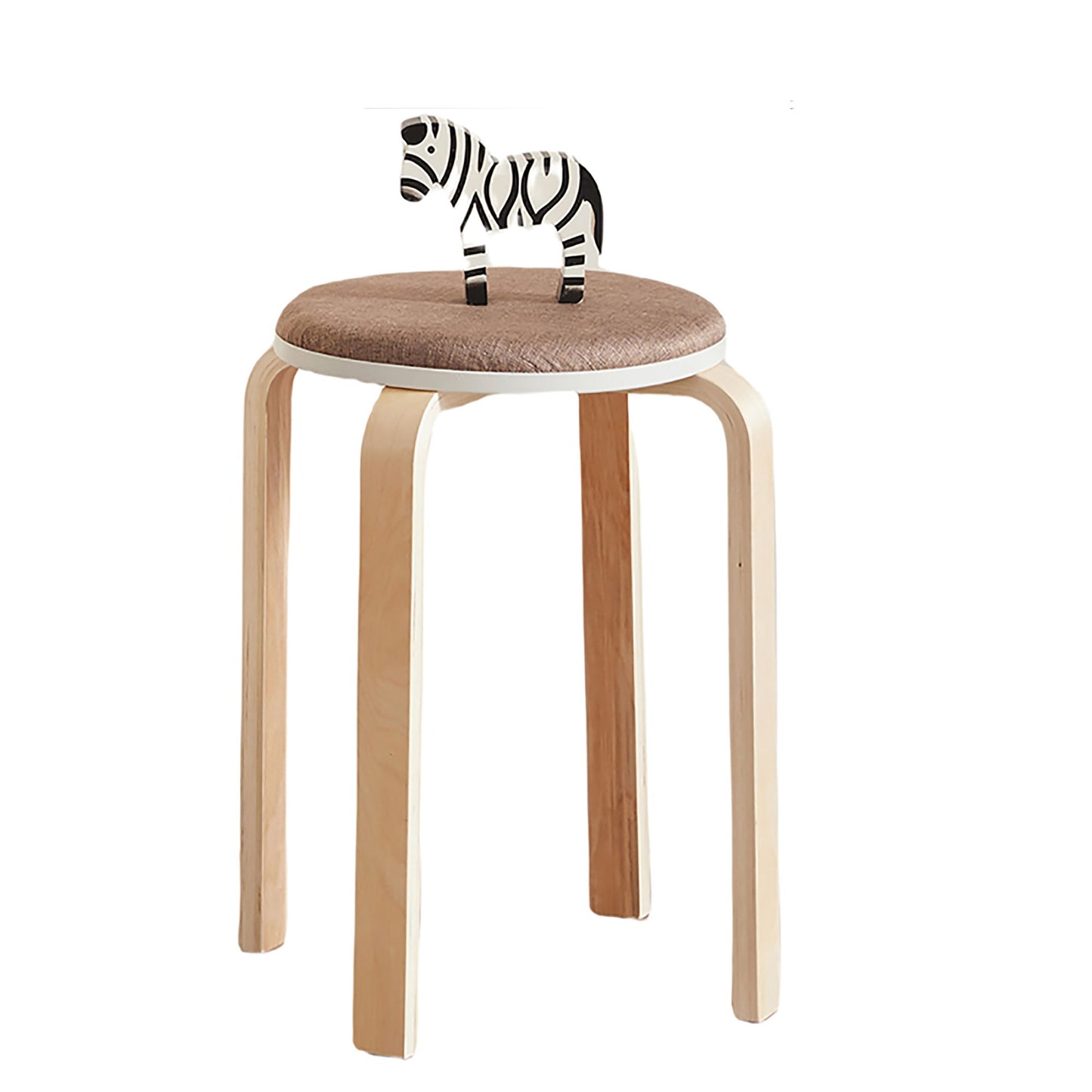 Stackable Round Backless Stools (Set of 4) Home Essentials