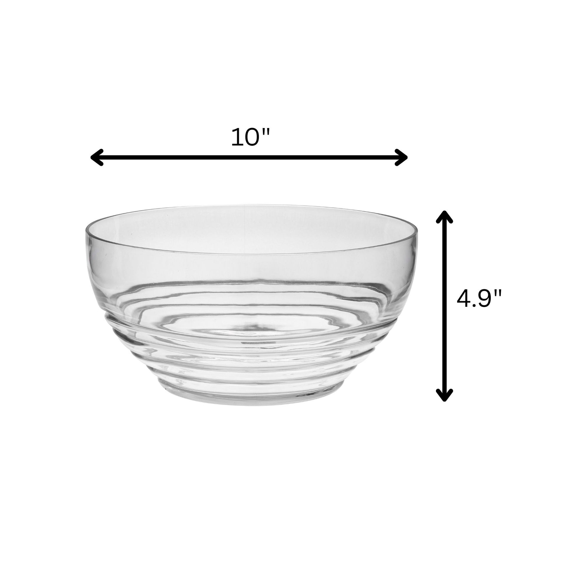 Swirl Acrylic Serving Bowls, Unbreakable Daily Nest