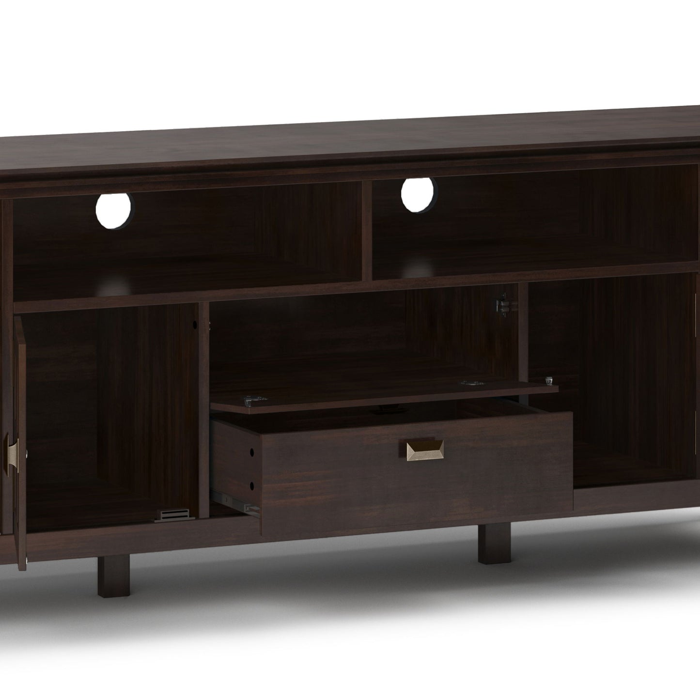 Artisan - TV Media Stand - Tobacco Brown Simpli-Home