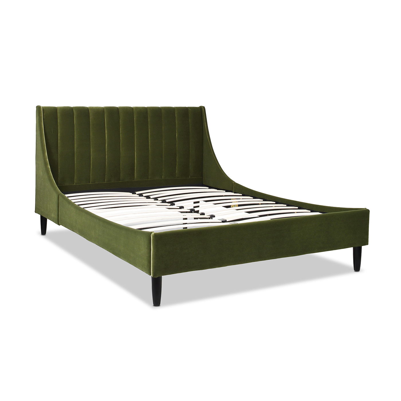 Aspen - Vertical Tufted Modern Headboard Platform Bed Set Jennifer Taylor Home