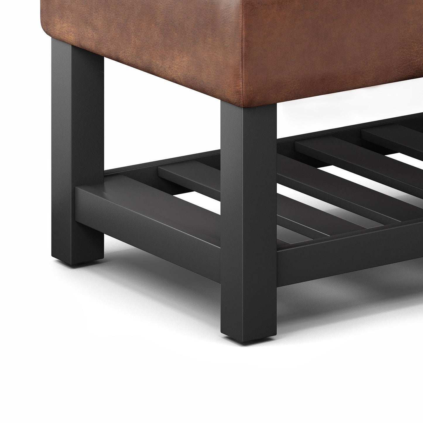 Cosmopolitan - Storage Ottoman Bench With Open Bottom Simpli-Home