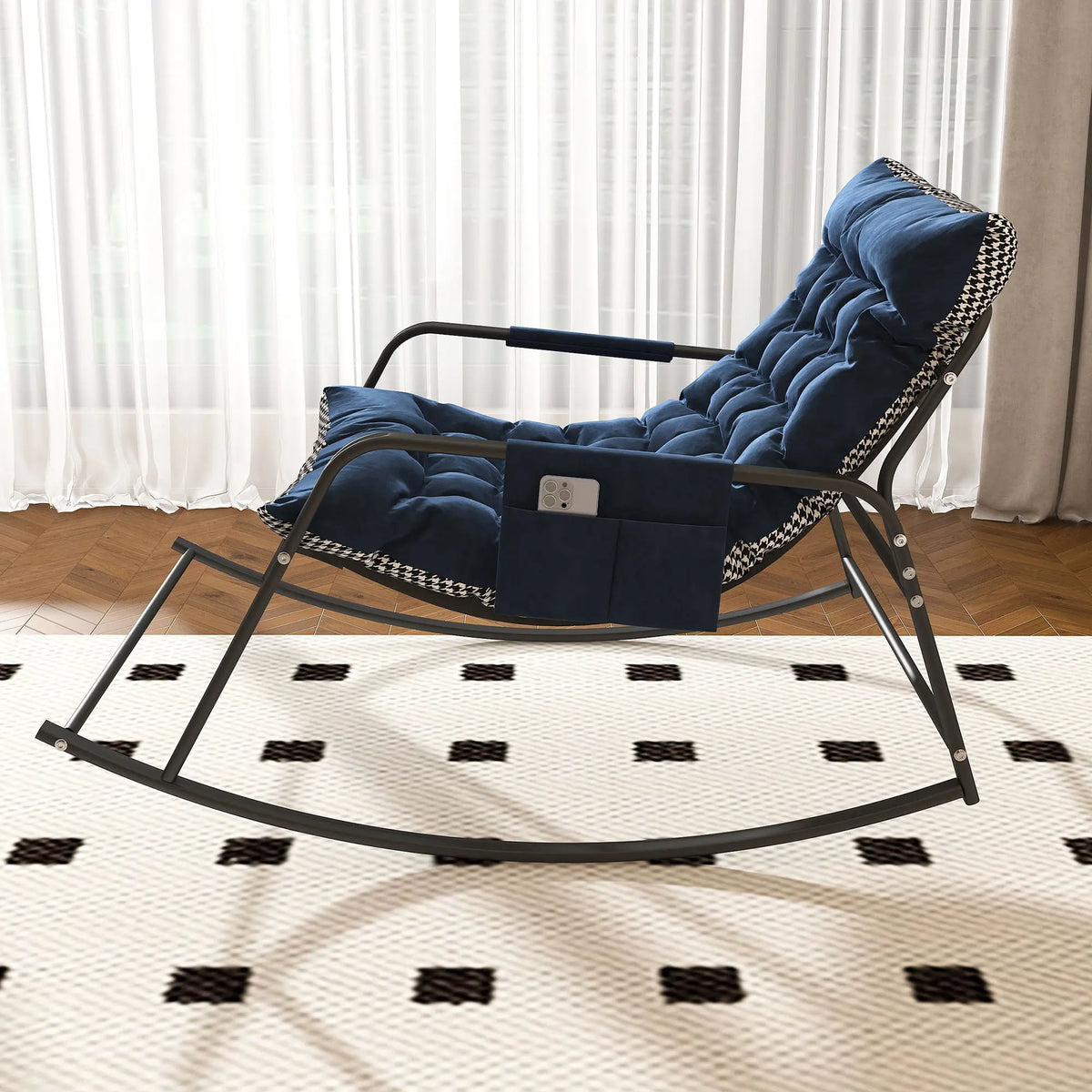 Rocking Chair With Storage, Cushions & Armrests Home Essentials