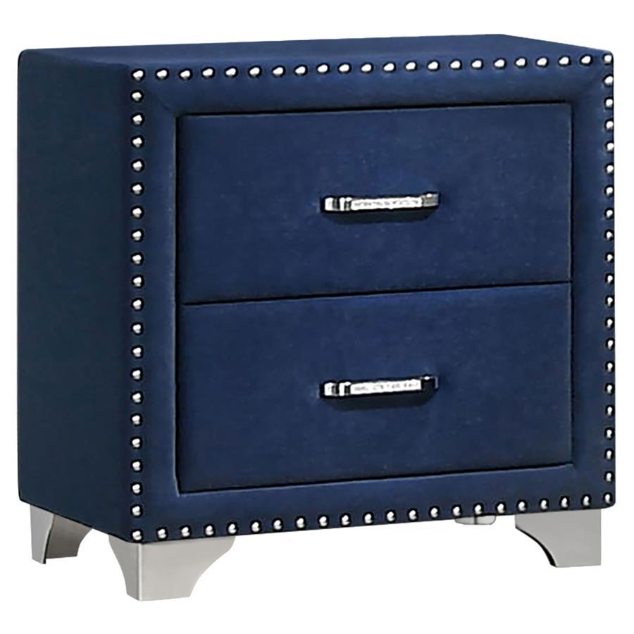 Melody - Upholstered 2-Drawer Nightstand CoasterEveryday