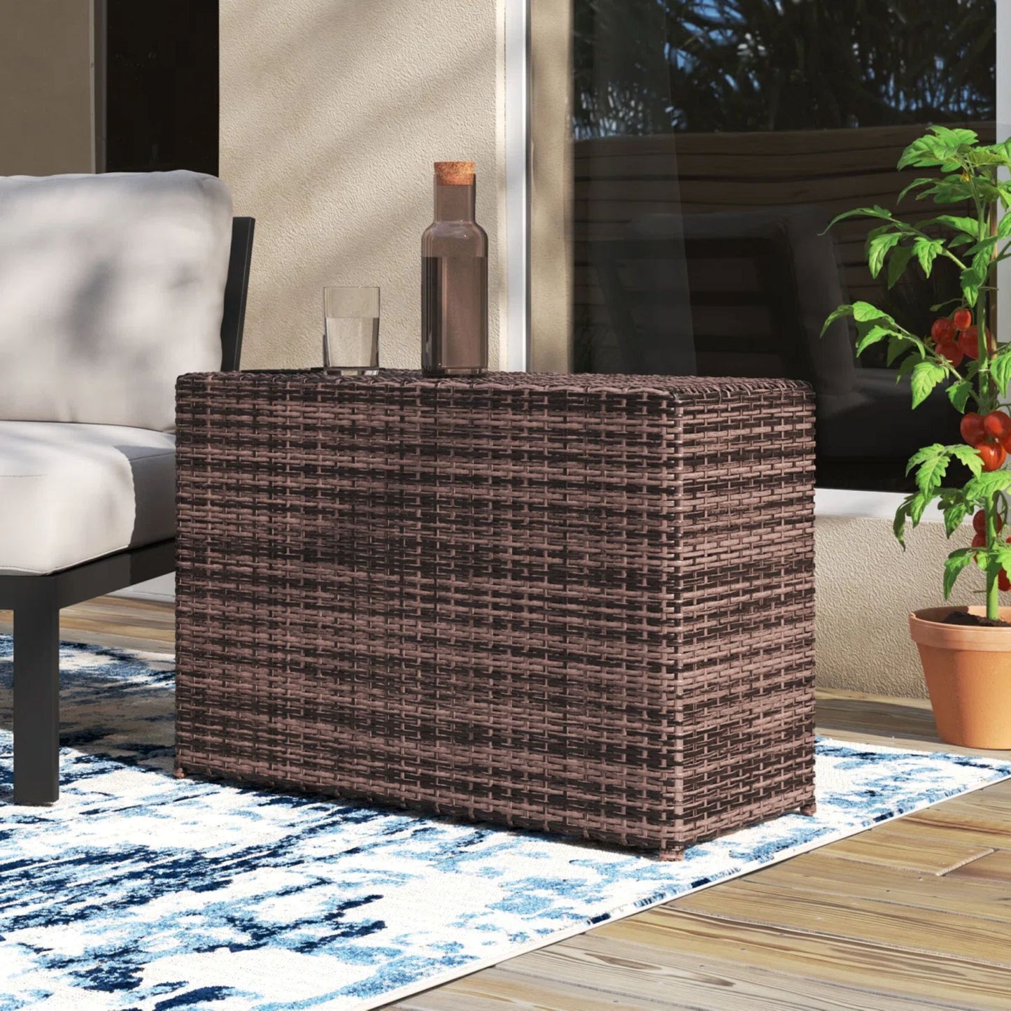 Outdoor Side Table, Functional Design LSI Patio Furniture