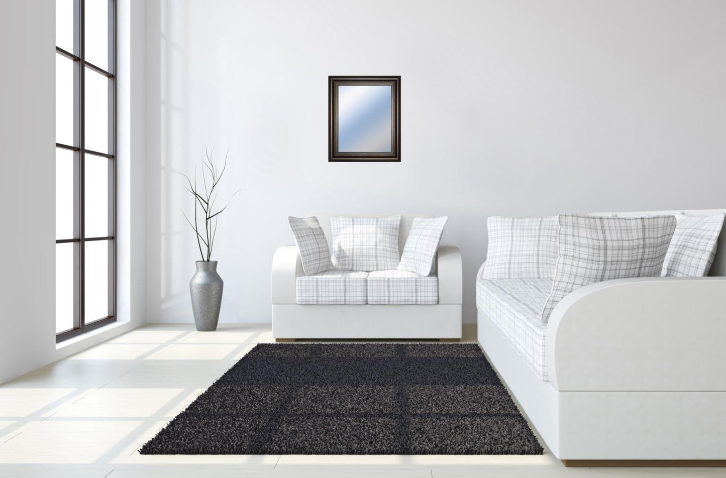 22x26 Decorative Framed Wall Mirror By Classy Art Promotional Mirror Frame #35 - Dark Brown Classy Art