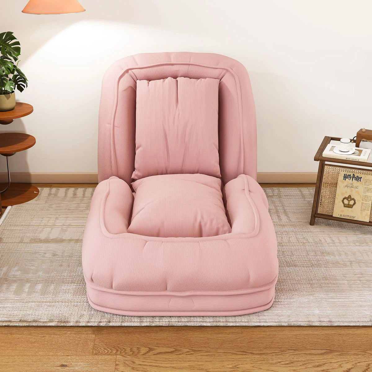 Upholstered Foldable Lazy Sofa Bed For Adults And Pets Home Essentials