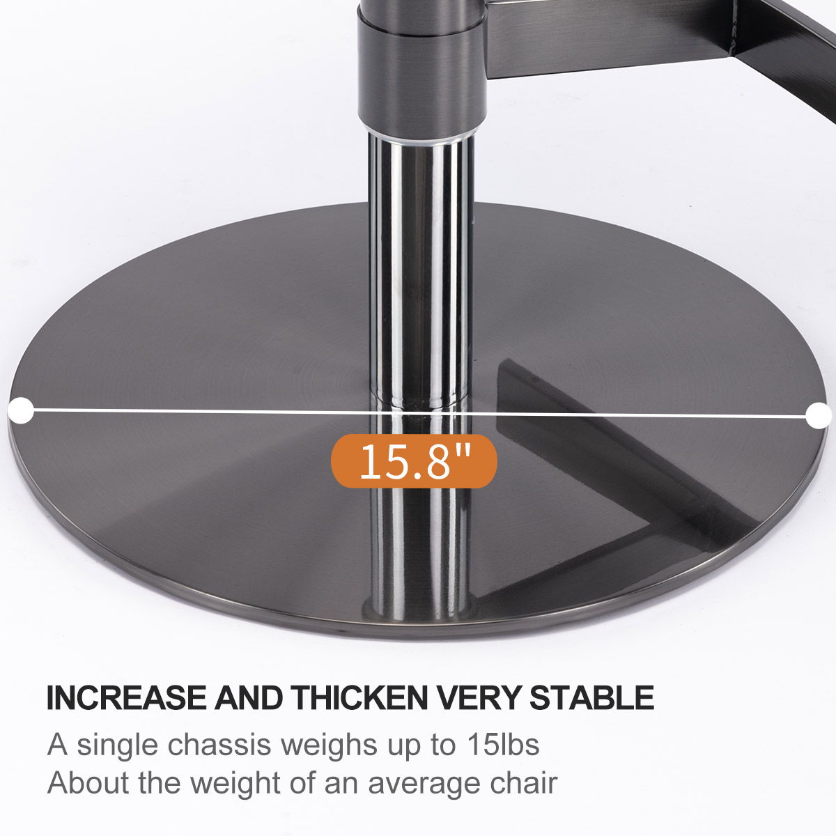 Titanium Stainless Steel Bar Stool, Swivel Adjustable Height For Kitchen Counter And Dining Room Home Essentials