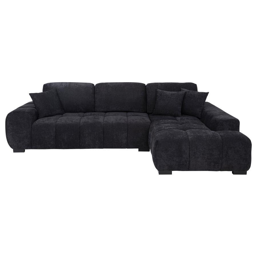 Octavia - Fabric Upholstered Sectional Chaise Sofa Coaster Fine Furniture