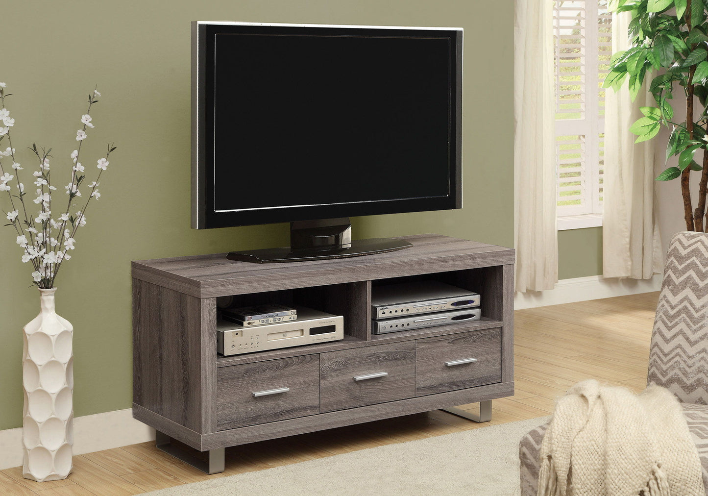 TV Stand Console Media Entertainment Center Storage Cabinet For Living Room - Taupe 8th Street