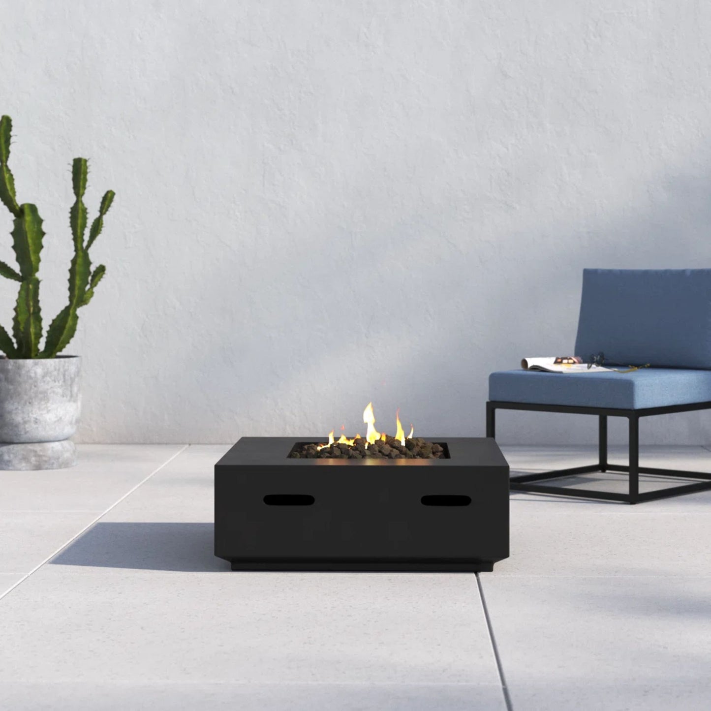 Reinforced - Propane / Gas Fire Pit Table LSI Patio Furniture