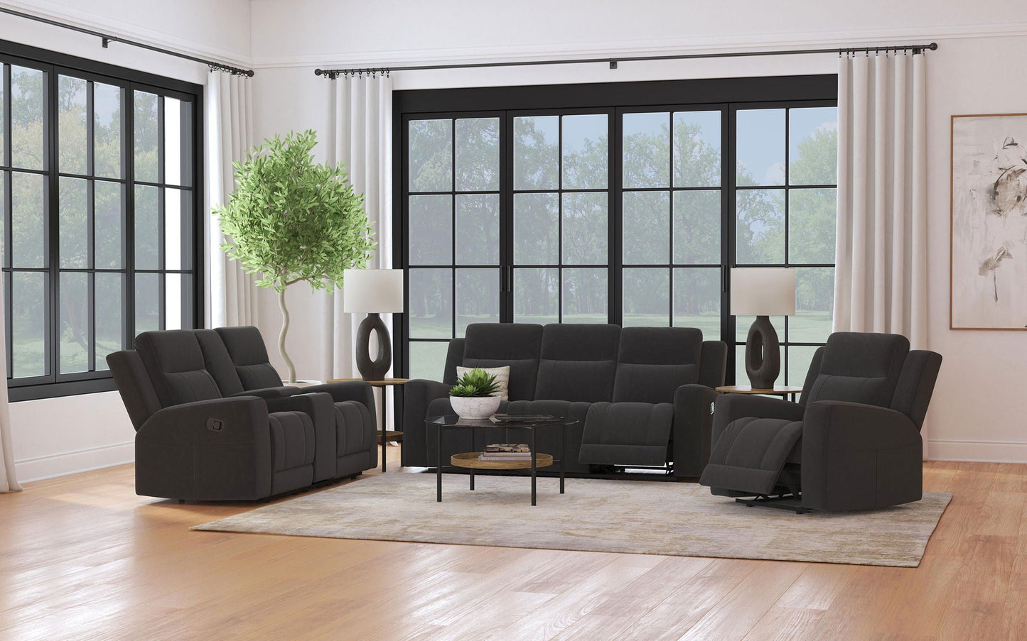 Brentwood - Upholstered Reclining Sofa Set Coaster Fine Furniture