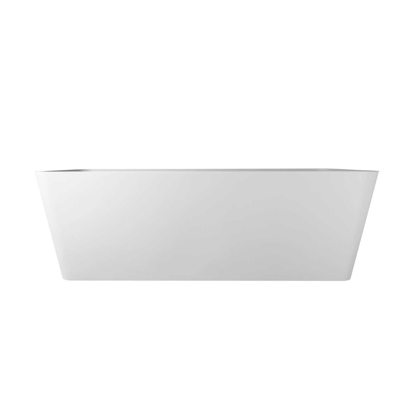 Freestandingn And Solid Surface, Soaking Bathtub For Bathroom - Matte White Daily Nest