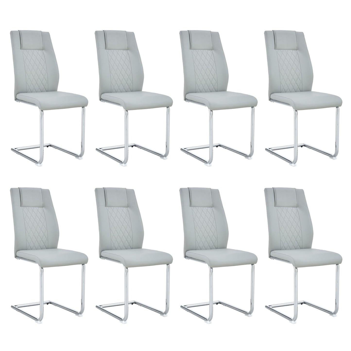 Modern Dining Chairs With Padded Seat, Metal Legs Home Essentials