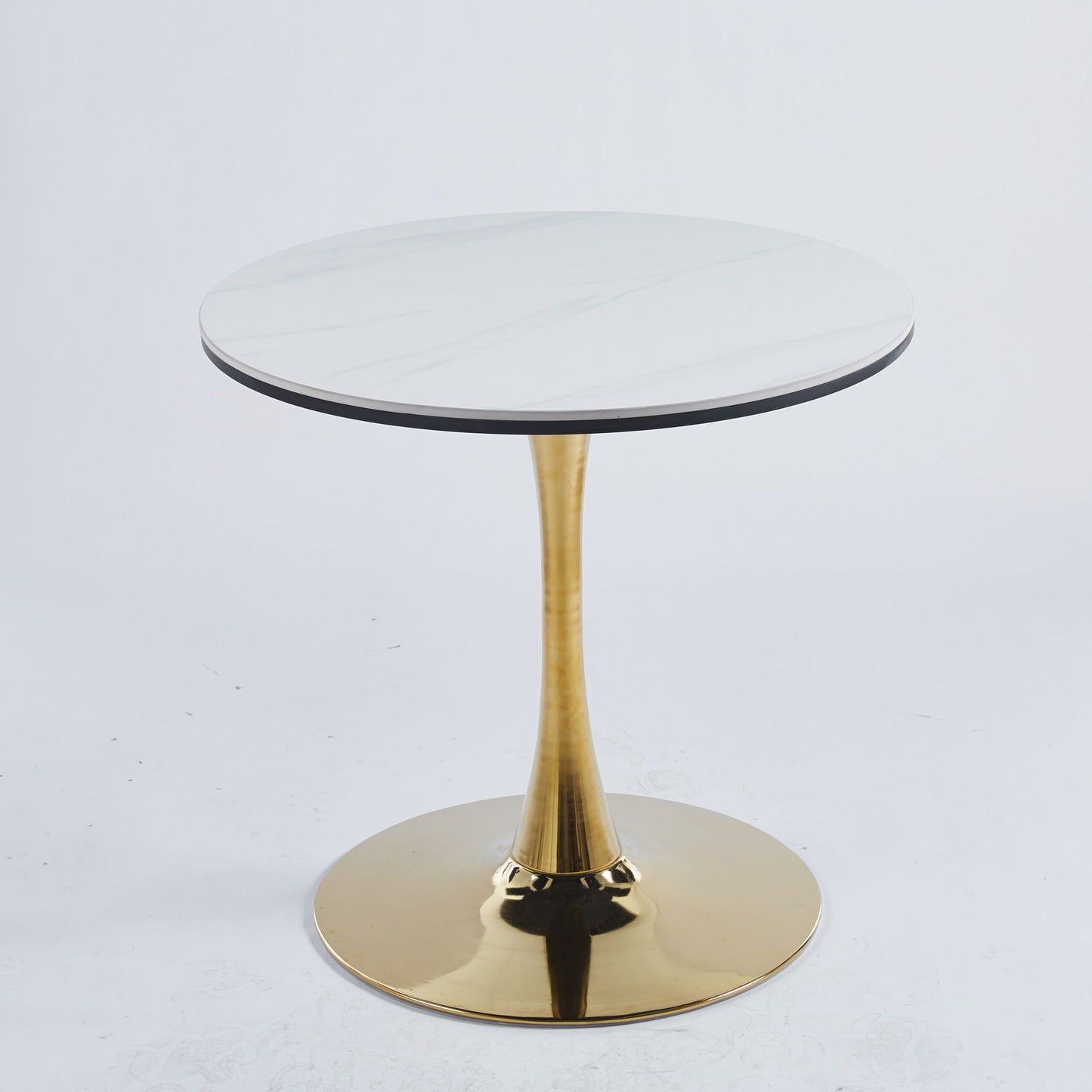 Tulip Table Mid-Century Dining Table With Round MDF Table Top, Pedestal Dining Table, End Table Leisure Coffee Table Home Essentials