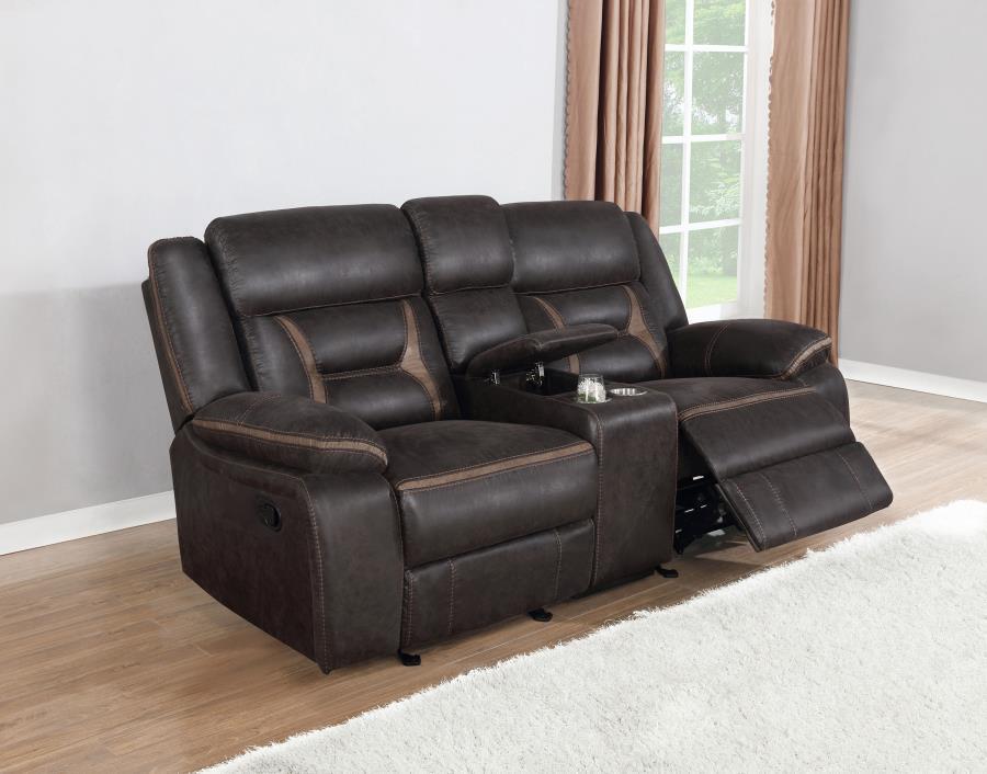 Greer - Upholstered Motion Reclining Loveseat CoasterEveryday
