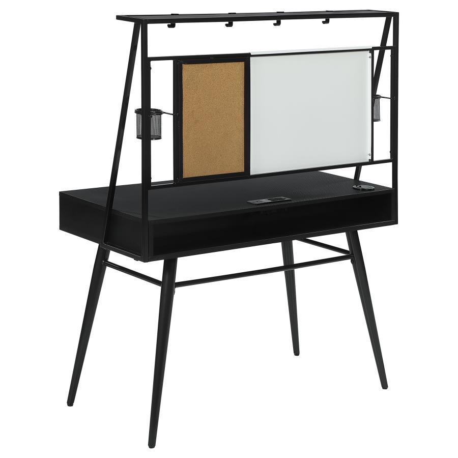 Jessie - Writing Desk With Whiteboard And USB - Black CoasterEssence