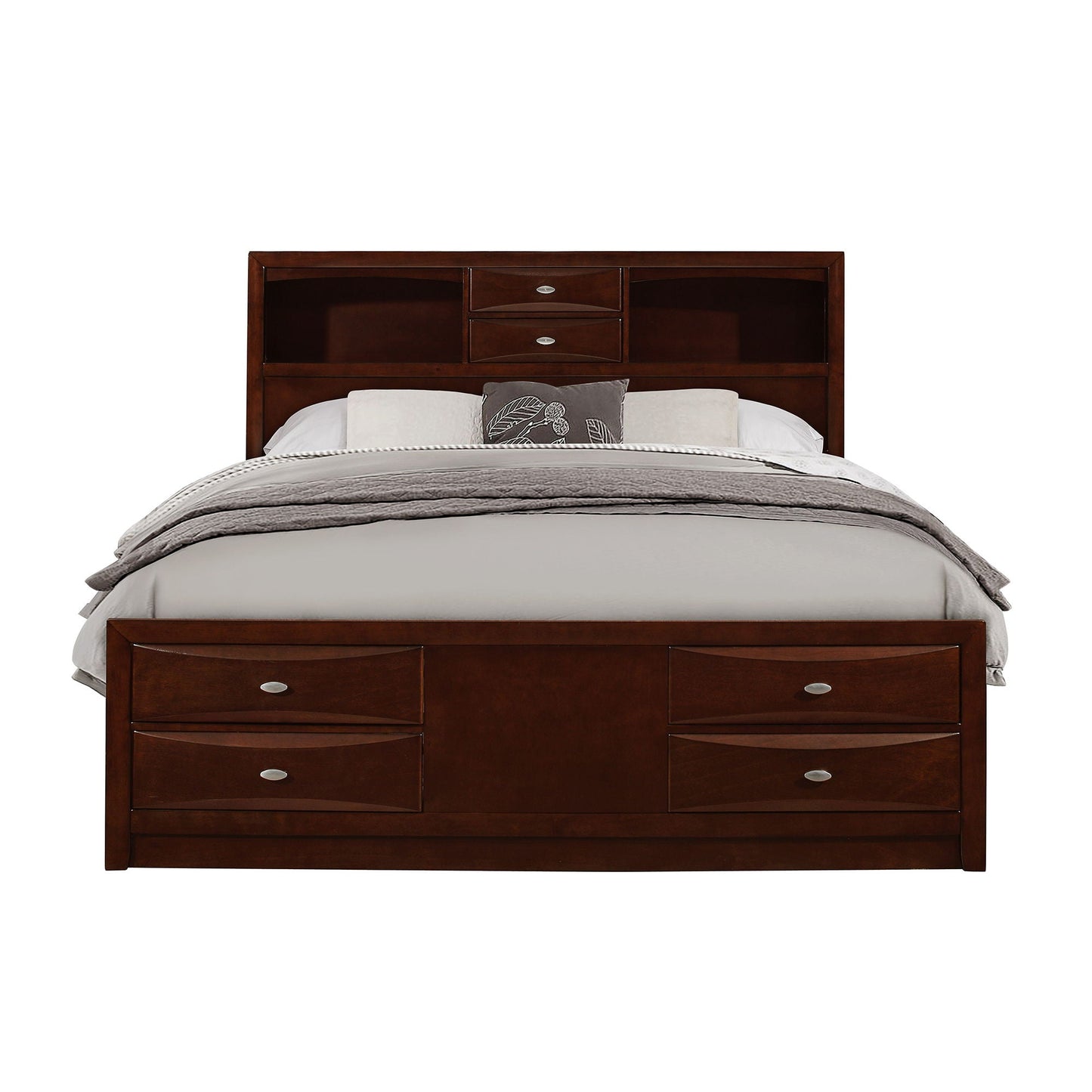 Lucille - Bed With Storage And Bookcase Headboard Global Furniture USA