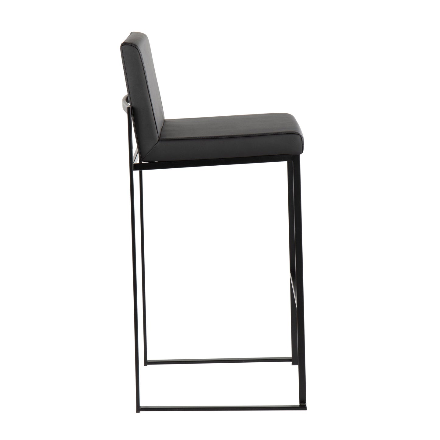 Fuji - Contemporary High Back Barstool Elegant Design Lumi Source