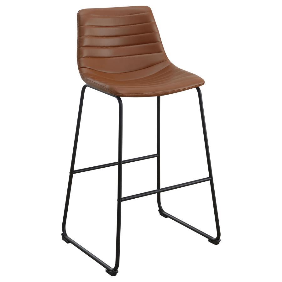 Zuni - Faux Leather Upholstered Bar Chair (Set of 2) CoasterEveryday