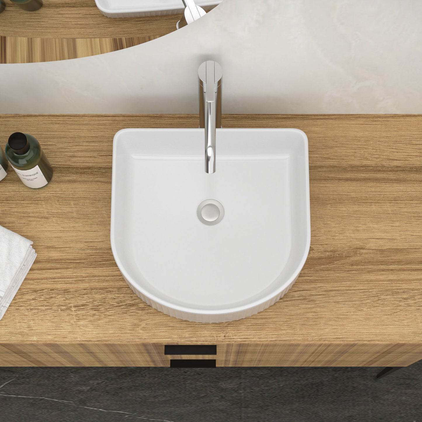 Vessel Bathroom Sink With Design - White Daily Nest