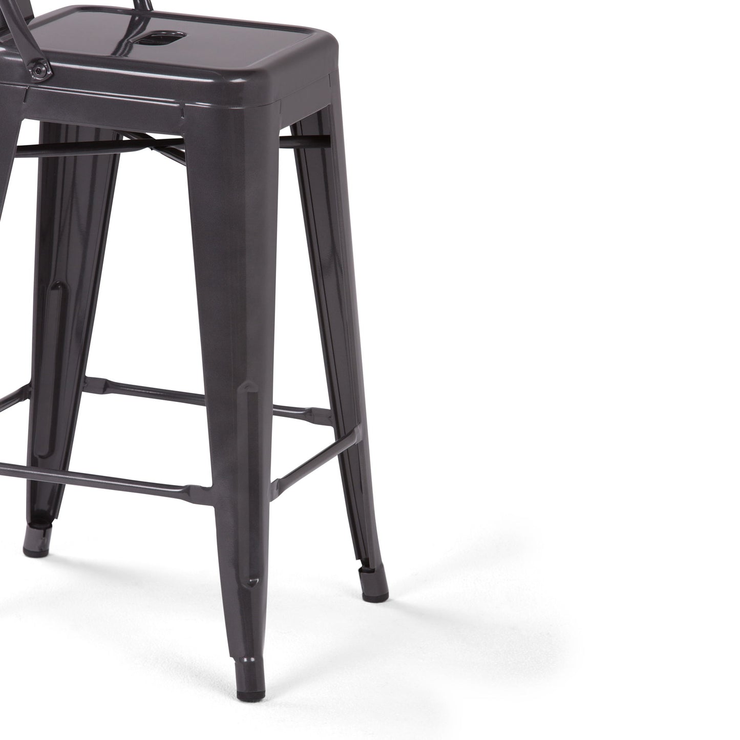 Rayne - Curved Back Metal Stool (Set of 2) Simpli-Home