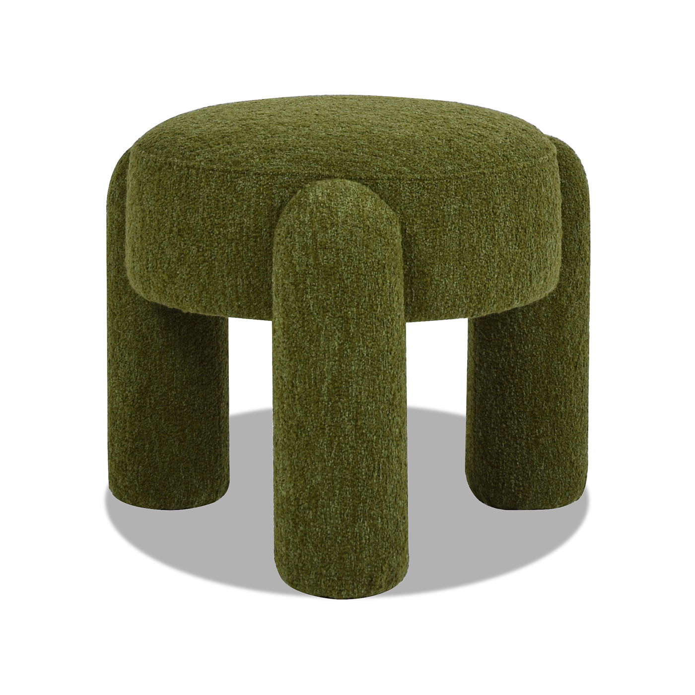 Hugo - Round Fully Upholstered Ottoman Jennifer Taylor Home