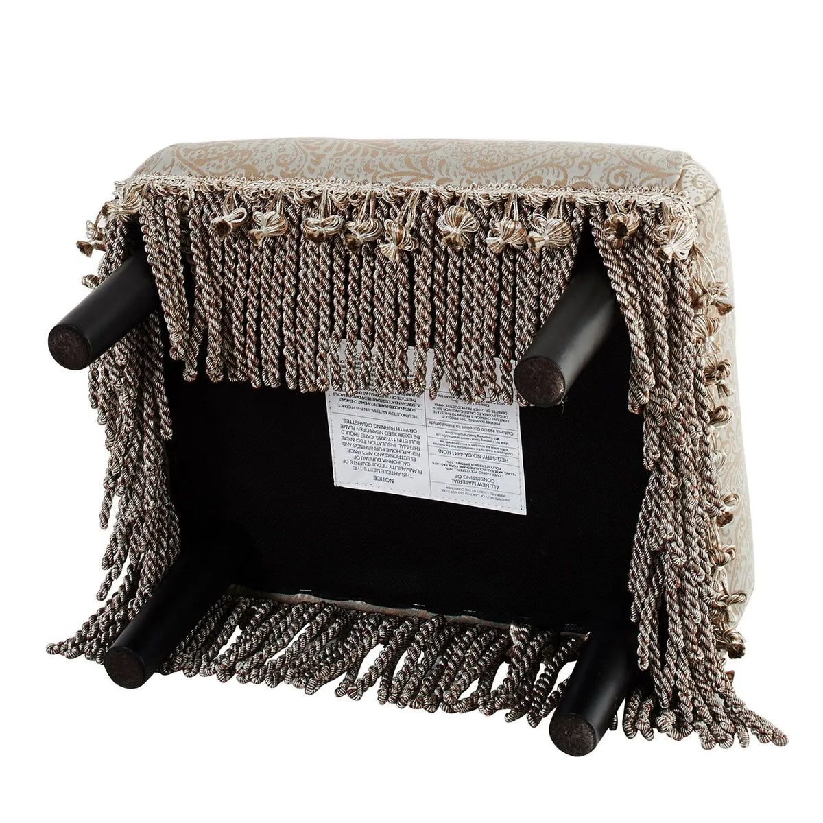 Fiona - Accent Footstool Ottoman - Beige Jennifer Taylor Home