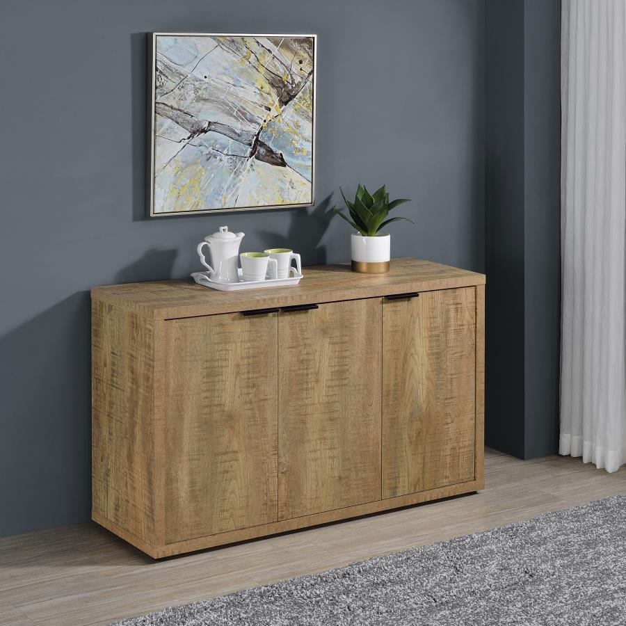 Pepita - 3 Door Engineered Wood Accent Cabinet - Mango Brown Coaster Fine Furniture