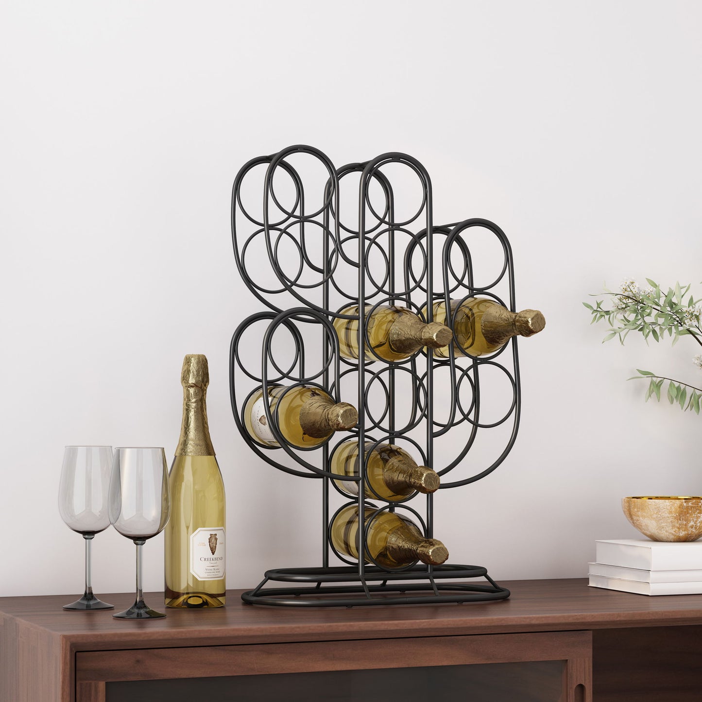 Wine Rack - Black Home Essentials