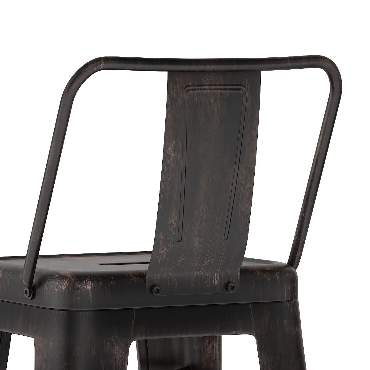 Rayne - Curved Back Metal Stool (Set of 2) Simpli-Home