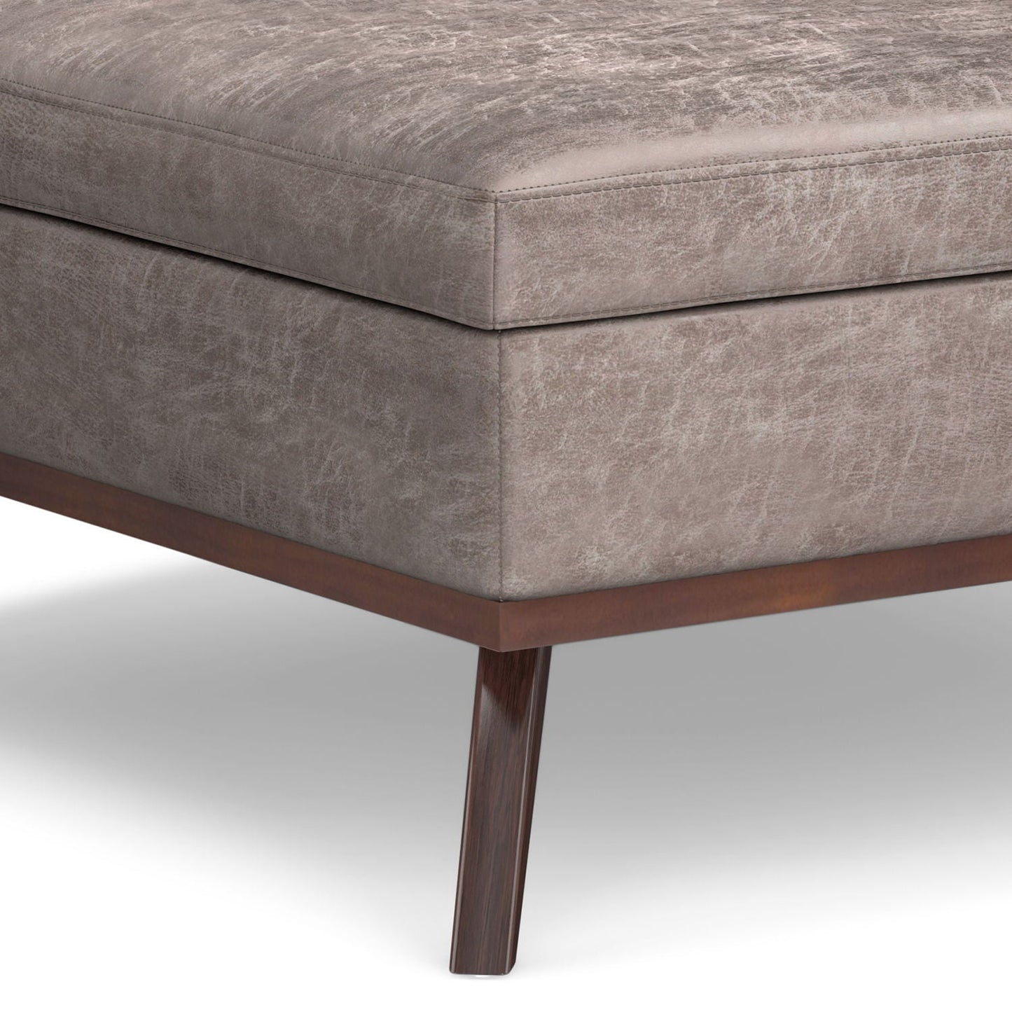 Owen - Multifunctional Square Coffee Table Storage Ottoman Simpli-Home