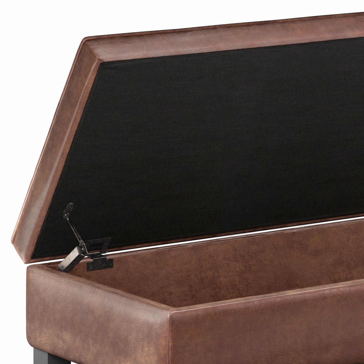Cosmopolitan - Storage Ottoman Bench With Open Bottom Simpli-Home