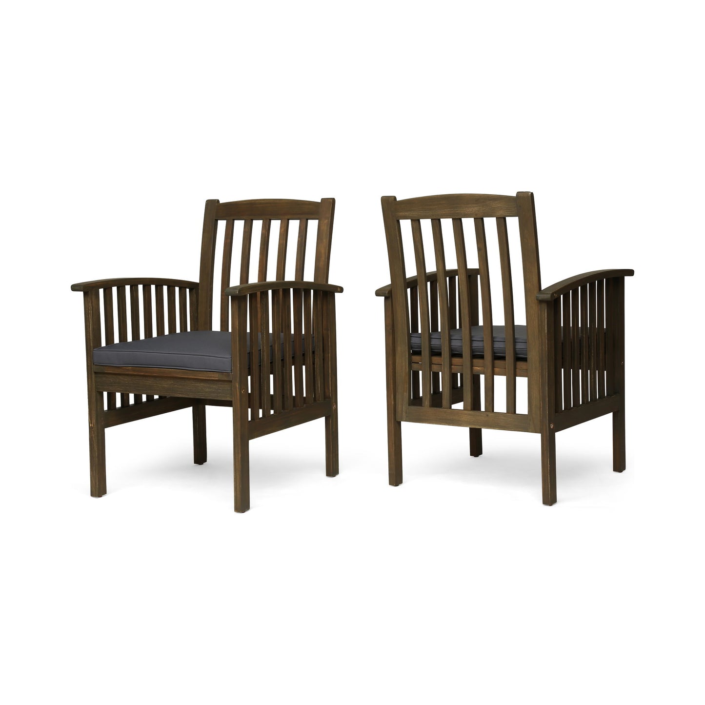 Casa - Acacia Dining Chair Set With Cushions, Noble House