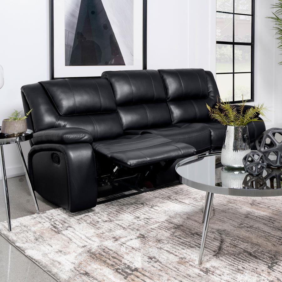 Camila - Upholstered Motion Reclining Sofa Coaster Fine Furniture