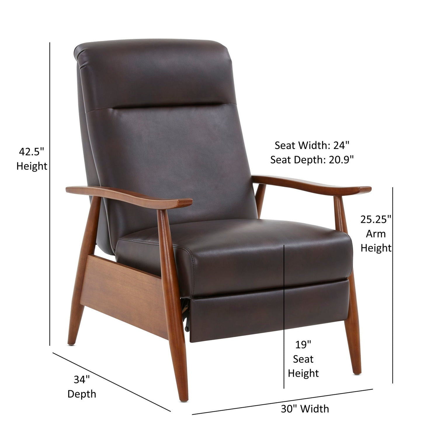Sarasota - Arm Push Back Recliner Home Essentials