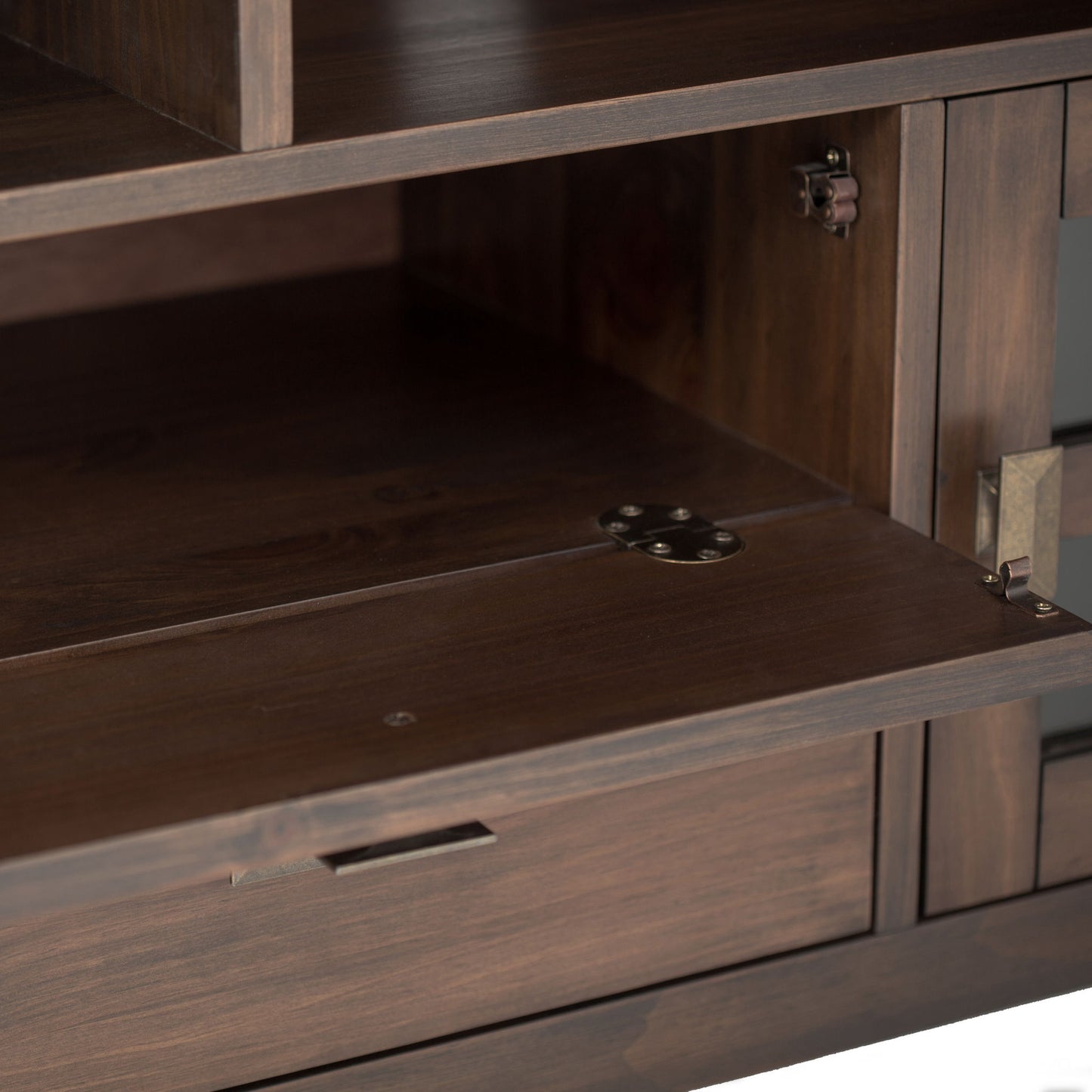 Artisan - TV Media Stand - Natural Aged Brown Simpli-Home