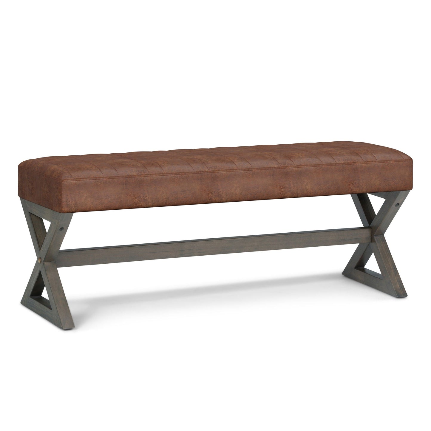 Salinger - Large Upholstered Ottoman Bench Simpli-Home