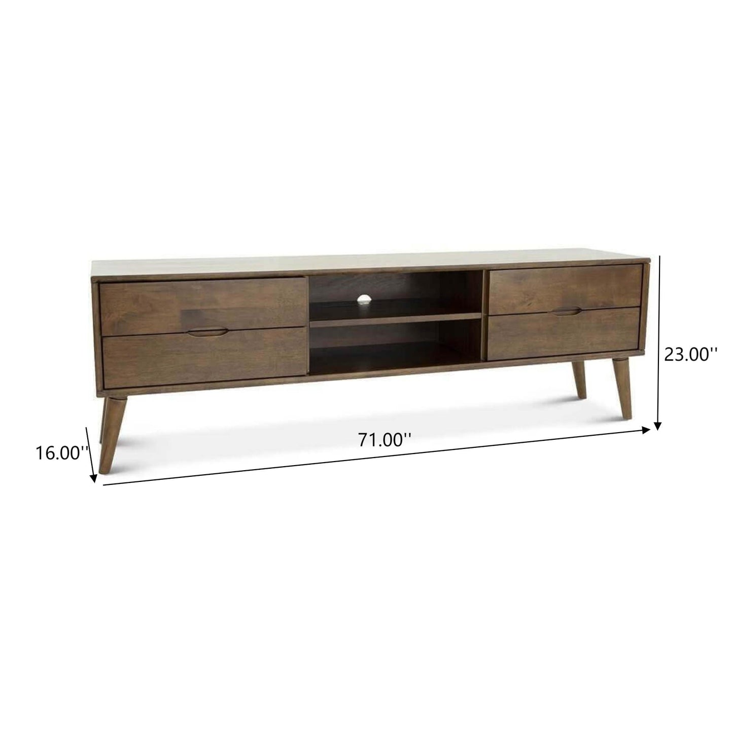 Adrian - TV Stand - Walnut Brown Ashcroft Furniture