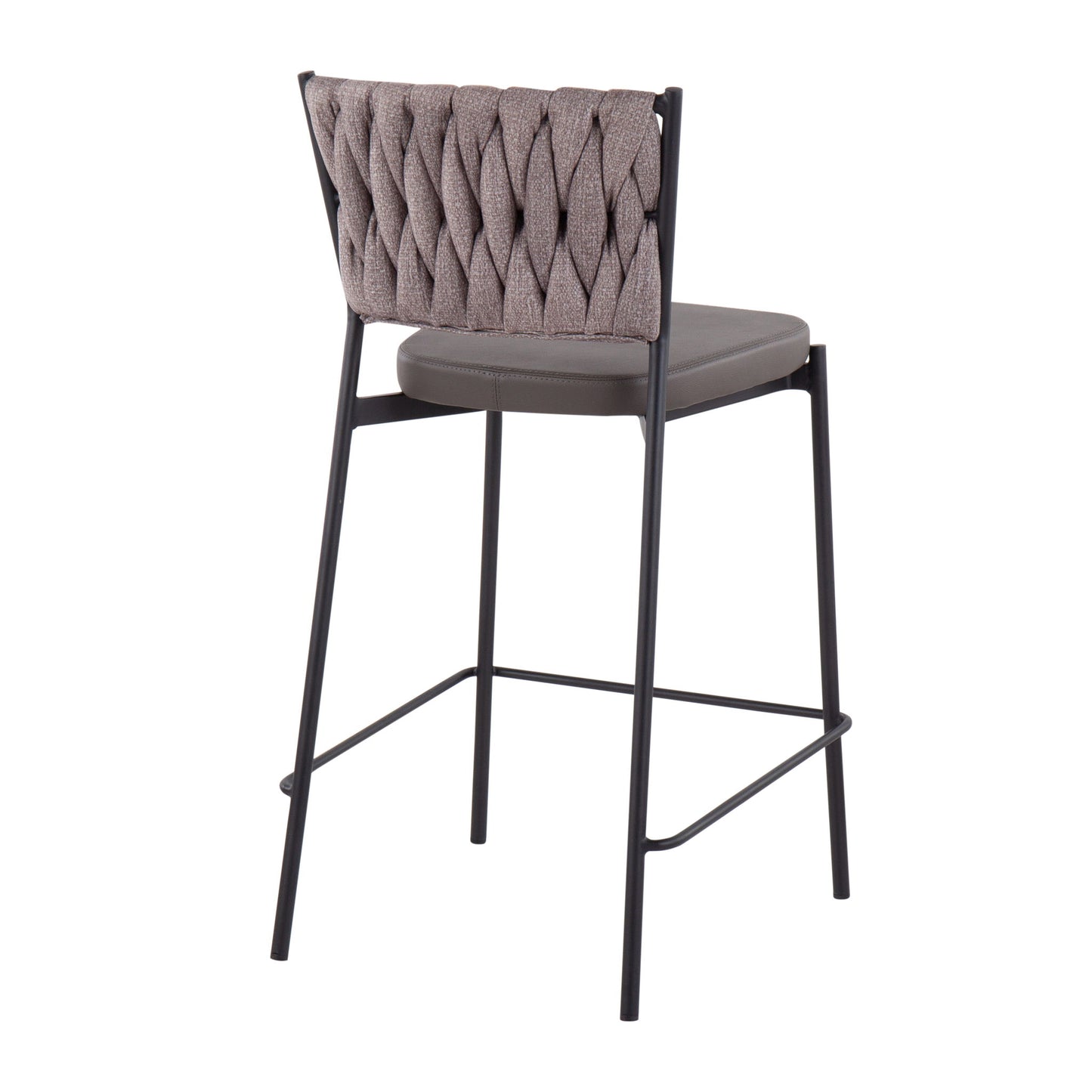 Tania - Braided Contemporary Counter Stool (Set of 2) Lumi Source